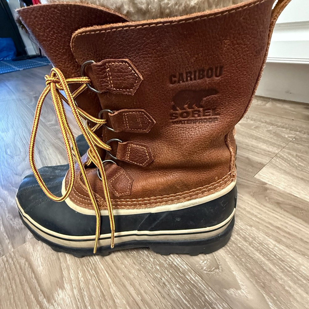 Vintage Sorel Caribou Boots Womens Size 10 brown  Waterproof Snow Winter 90s - Picture 3 of 4